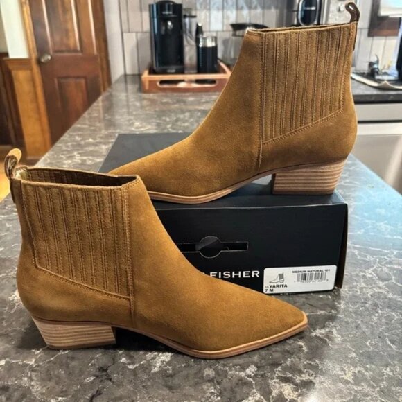 NEW Marc Fisher LTD Yarita Bootie (Medium Natural) - Picture 2 of 8